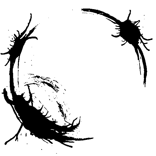 A glyph texture sampled from the LoRA-tuned diffusion model
